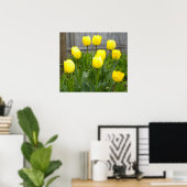 Die gelben Tulpen Poster (Heimbüro)