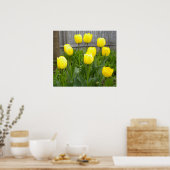 Die gelben Tulpen Poster (Küche)