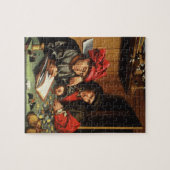 Die Geldgeber (Öl auf Eichenplatte) Puzzle (Horizontal)