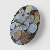 Die Gelduhr Runde Wanduhr (Winkel)