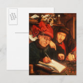 Die Geldverleiher nach Massys Postkarte (Vorne/Hinten)