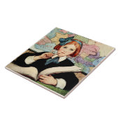 Die Gelehrte von Jessie Willcox Smith Fliese (Seite)