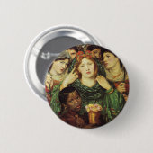 Die Geliebten von Dante Raphael Rossetti Button (Vorne & Hinten)