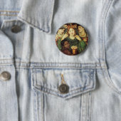 Die Geliebten von Dante Raphael Rossetti Button (Beispiel)