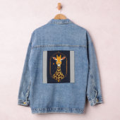 Die gemalte Giraffe | Minimalistisches Logo-Design Jeansjacke (Hangar)