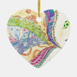 Die gemalte Steppdecke Keramik Ornament