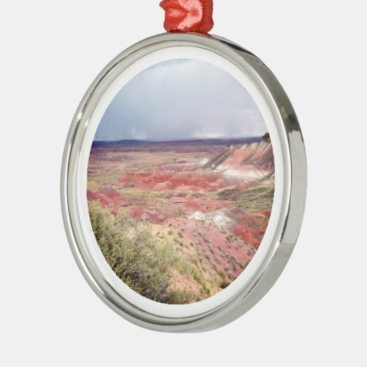 Die gemalte Wüste delux Ornament Aus Metall (Links)