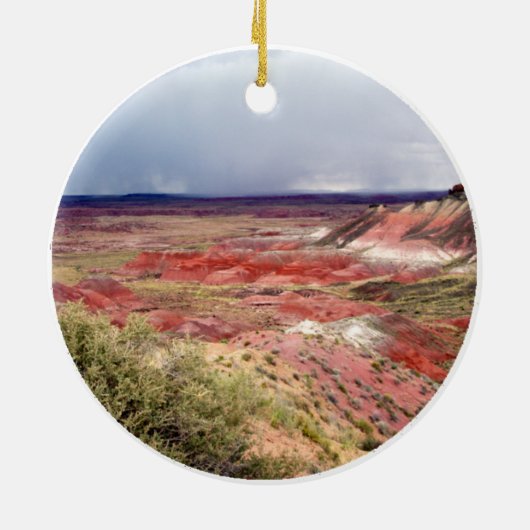 Die gemalte Wüste Keramikornament (Hinten)