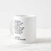 DIE GEMEINSAME DENOMINAOR-Tasse Kaffeetasse (Vorderseite Links)
