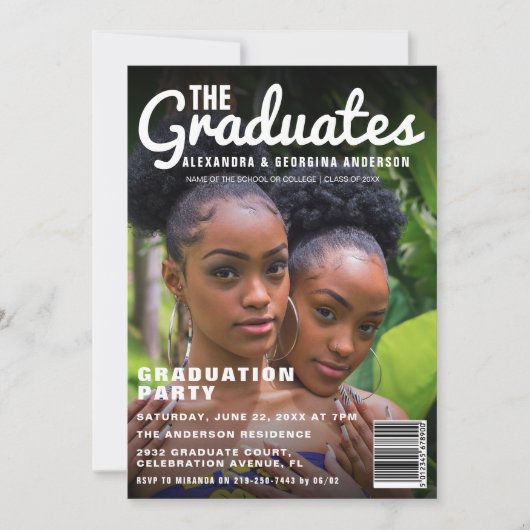 Die Gemeinsame Graduiertenpartei Einladung (Vorderseite)