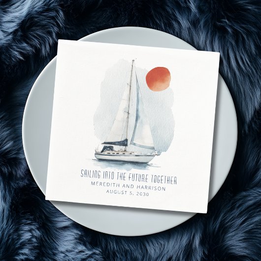 Die gemeinsame mündliche Hochzeit der Zukunft Serviette