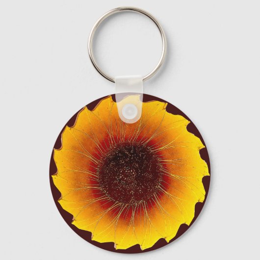 Die gemeinsame Sonnenblume Schlüsselanhänger (Vorderseite)