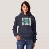 Die Gemusterte Elefantenhoodie der Frauen Hoodie (Vorne ganz)