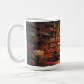 Die gemütliche Bibliothek Kaffeetasse (Links)