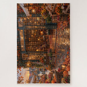 Die Gemütliche Buchhandlung des Herbstmarktes Puzzle