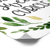 Die gemütliche Kubine, die Einrichtung des Büros Poster (Ecke)