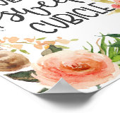 Die gemütliche Kubine, die Einrichtung des Büros Poster (Ecke)