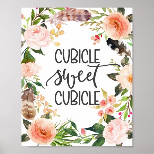 Die gemütliche Kubine, die Einrichtung des Büros Poster (Vorne)