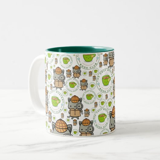 Die gemütliche Mystery Book Club Tasse (Vorderseite Links)