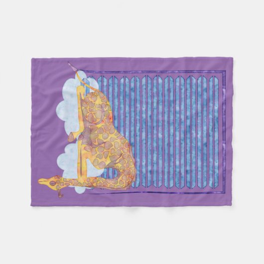 Die gemütliche Steppdecke des schlafenden Fleecedecke (Vorderseite (Horizontal))