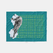 Die gemütliche Steppdecke des schlafenden Fleecedecke (Vorderseite (Horizontal))