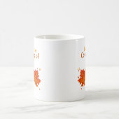 Die gemütliche Stimmung des Herbstes. Kaffeetasse (Mittel)