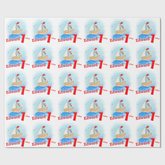 Die genannten Jungen malten 1. Geschenkpapier (Flach)