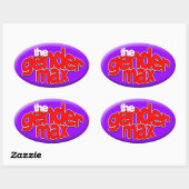 Die Gender Max-Aufkleber Ovaler Aufkleber (Blatt)