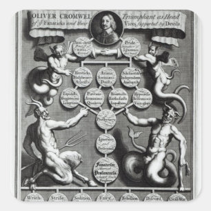 Die Genealogie des Antichristen Oliver Quadratischer Aufkleber