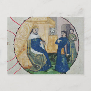 Die Genealogie von Charles V und Charles VI Postkarte
