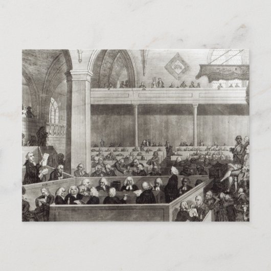 Die Generalversammlung der Kirk von Schottland Postkarte (Vorderseite)