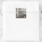 Die Generalversammlung der Kirk von Schottland Quadratischer Aufkleber (Tasche)