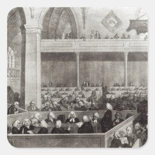 Die Generalversammlung der Kirk von Schottland Quadratischer Aufkleber