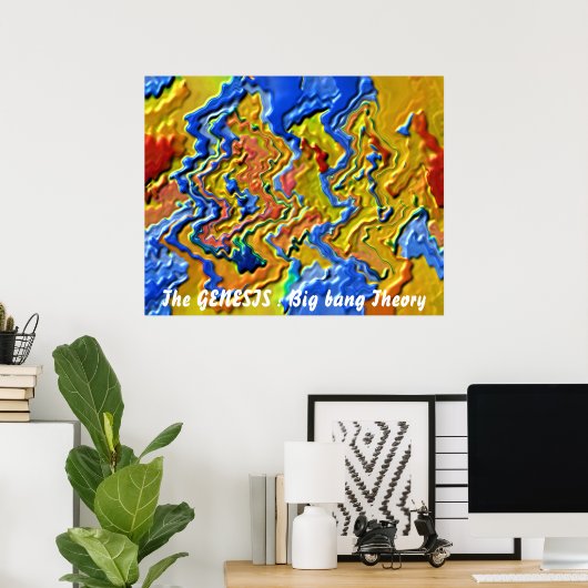 Die GENESIS : Urknalltheorie Poster (Heimbüro)