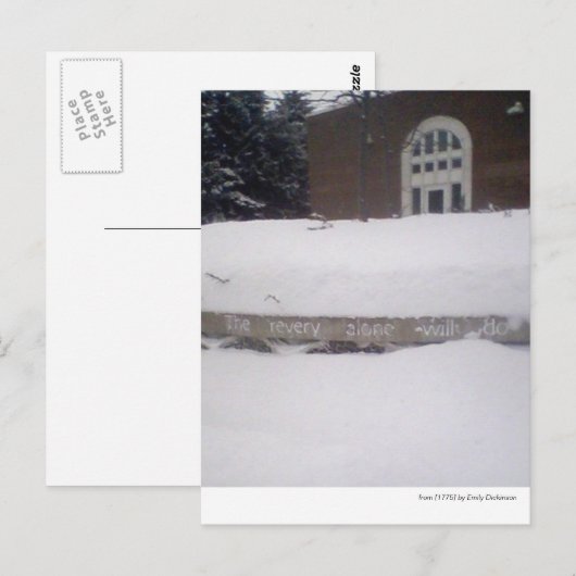 "Die Genesung allein wird..." — Emily Dickinson. Postkarte (Vorne/Hinten)