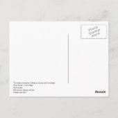 "Die Genesung allein wird..." — Emily Dickinson. Postkarte (Rückseite)