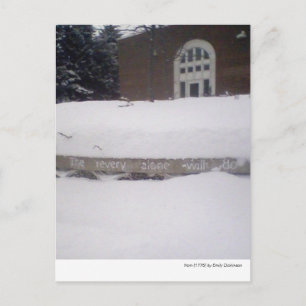 "Die Genesung allein wird..." — Emily Dickinson. Postkarte