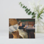 Die Genesung von Helene Schjerfbeck Postkarte (Stehend Vorderseite)