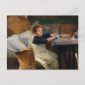 Die Genesung von Helene Schjerfbeck Postkarte (Vorderseite)