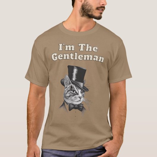Die Gentleman Cat Familie T-Shirt (Vorderseite)