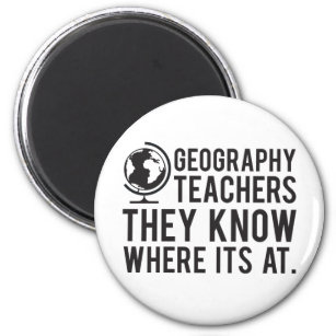 Die Geografie-Lehrer wissen, wo sie sind. Magnet