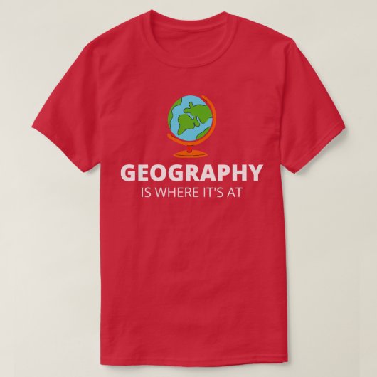 Die geografische Lage T-Shirt (Design vorne)
