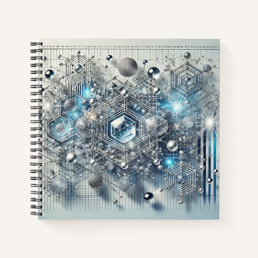 Die Geometrie der Materie: Kristallgraphie-Noteboo Notizblock (Vorderseite)