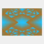 Die geometrische Abstrakte Kunst der Erde und des  Geschenkpapier Set (Vorderseite)