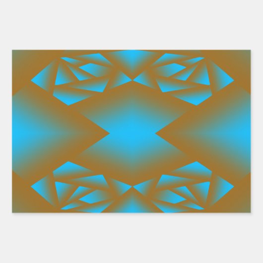 Die geometrische Abstrakte Kunst der Erde und des Geschenkpapier Set (Vorderseite)