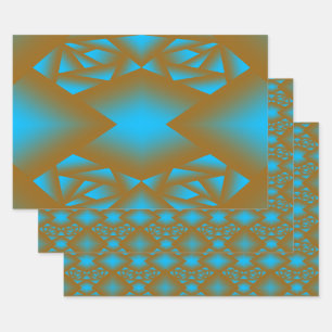 Die geometrische Abstrakte Kunst der Erde und des  Geschenkpapier Set