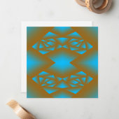 Die geometrische Abstrakte Kunst der Erde und des Mitteilungskarte (Vorderseite/Rückseite Beispiel)