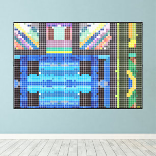 Die geometrische Acryl-Ecke Leinwanddruck