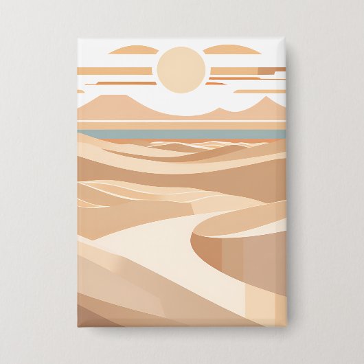 Die geometrische Wüste Button (Vorderseite)