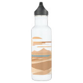 Die geometrische Wüste Edelstahlflasche (Rechts)